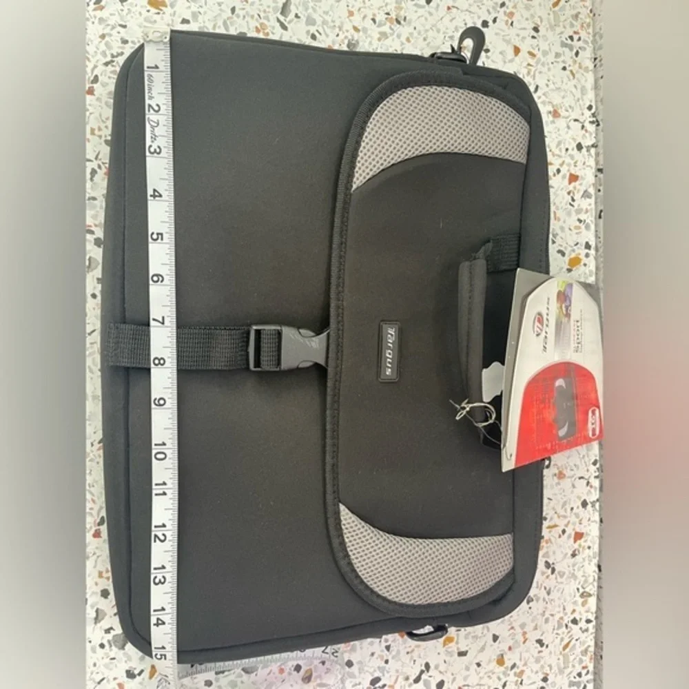 Targus Black and Gray Laptop Bag with Front Flap Closure